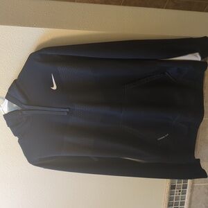 Nike Therma-Fit Hoodie Men's Navy Blue and White Pullover Front Logo